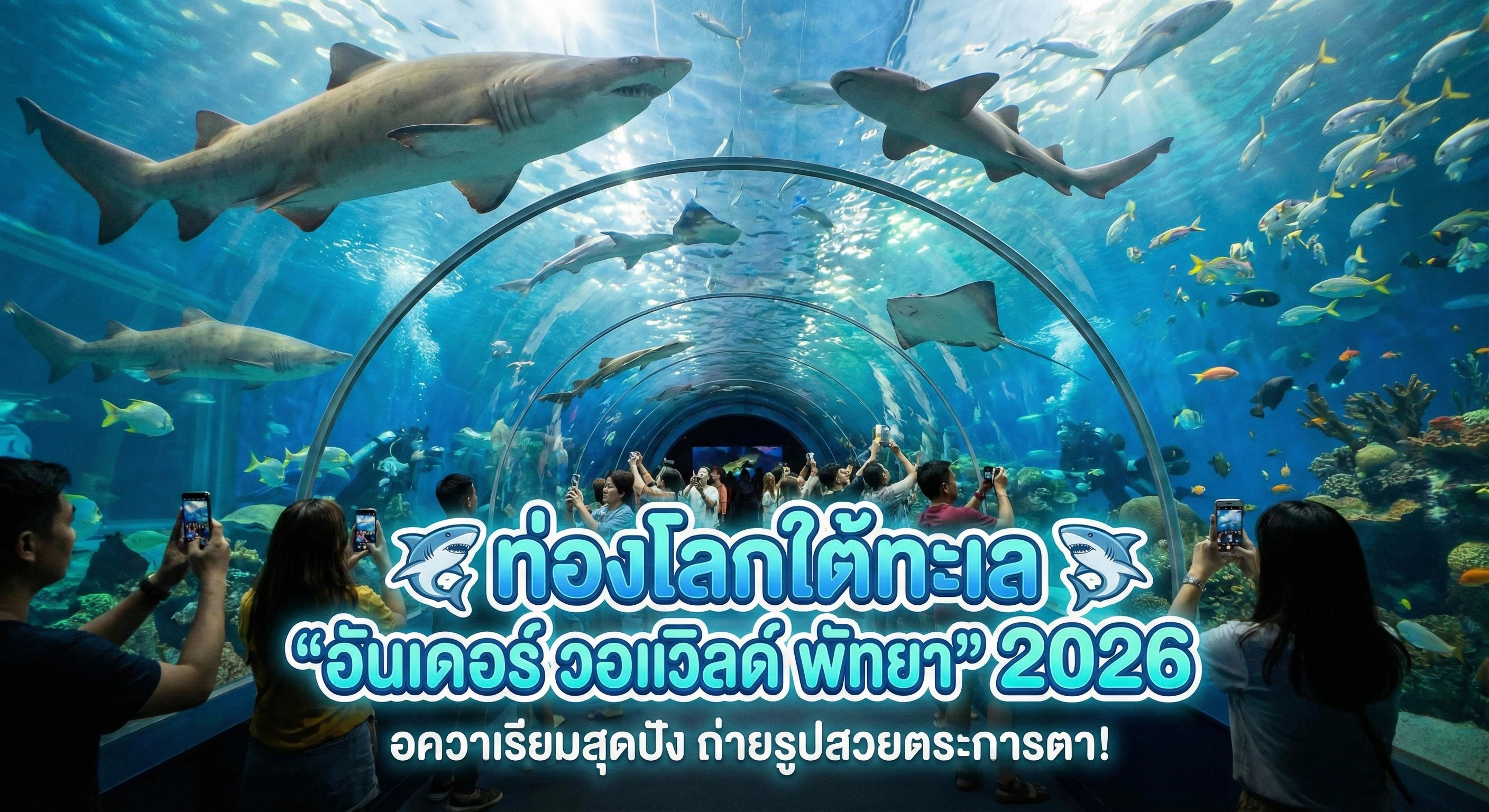 ท่องโลกใต้ทะเล "อันเดอร์ วอ เตอร์ เวิลด์ พัทยา" 2026 อควาเรียมสุดปัง ถ่ายรูปสวยตระการตา!