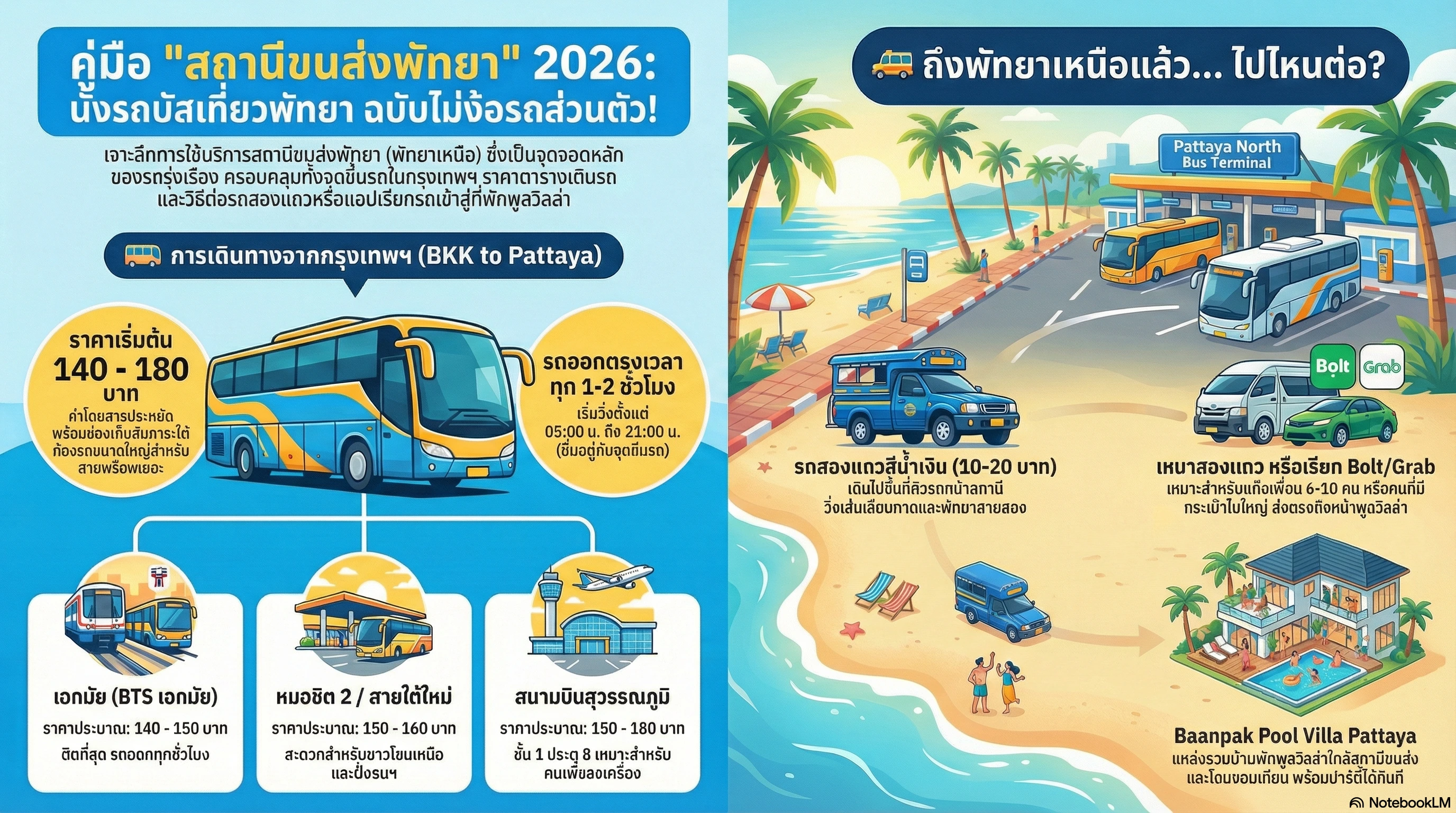 สถานีขนส่งพัทยาเหนือ รถบัสพัทยา