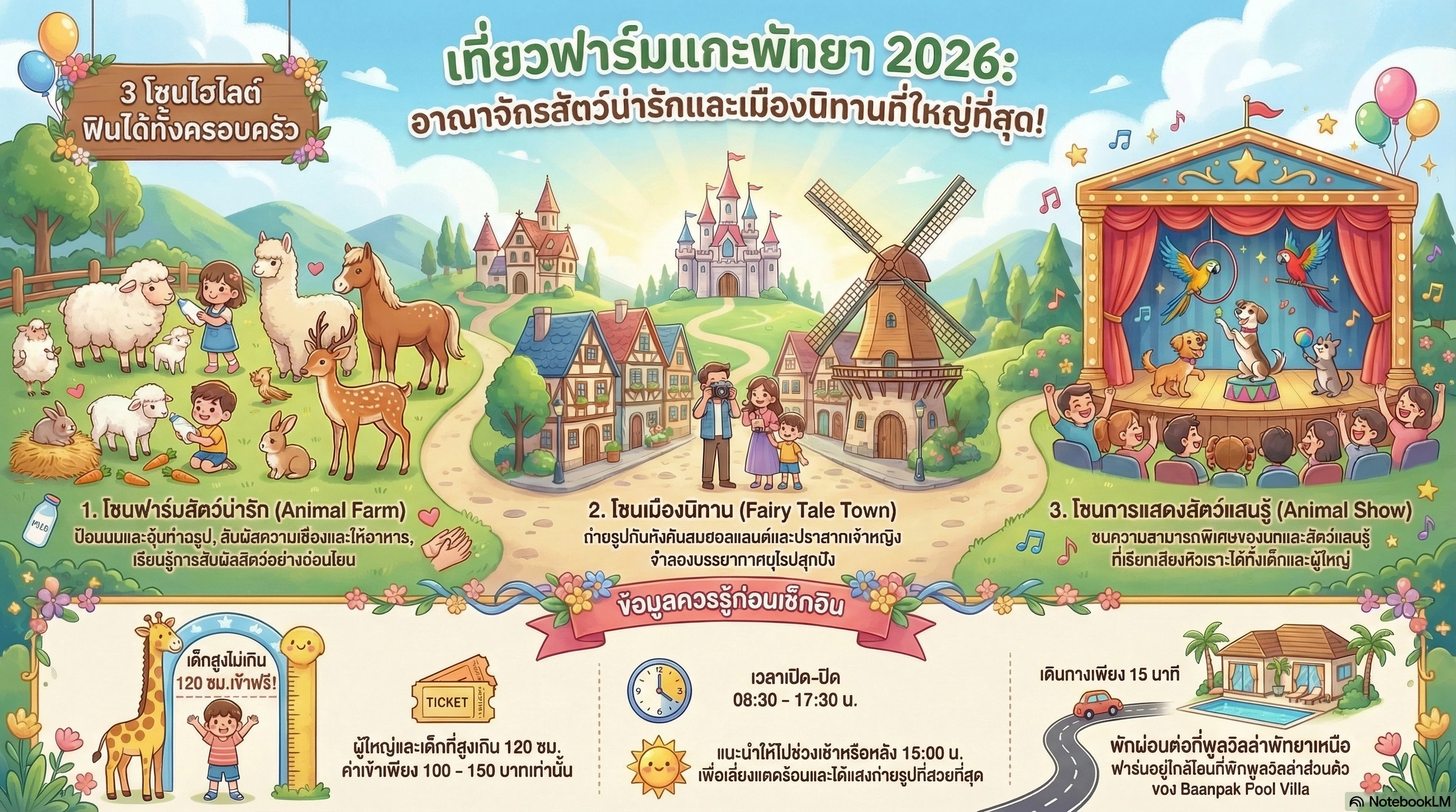 ฟาร์มแกะพัทยา สัตว์น่ารัก ถ่ายรูปสวย